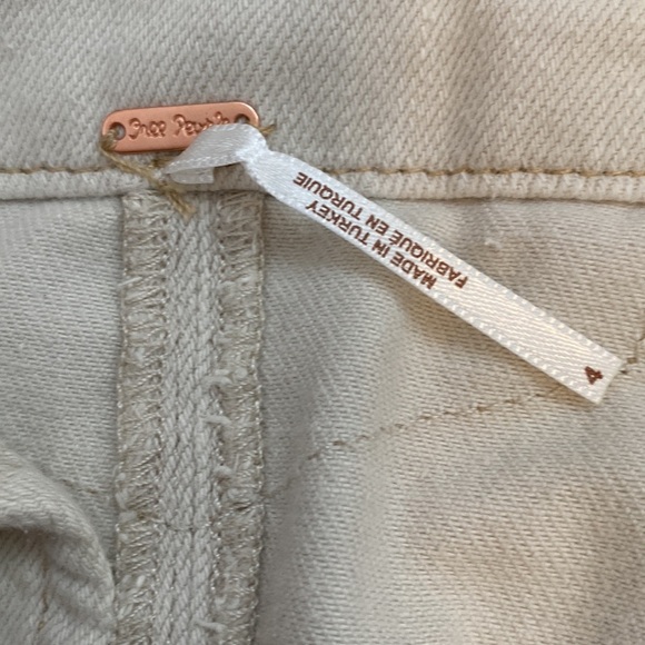 Free People Alpha Utility Raw Edge Mini Skirt in Salt - Picture 8 of 10